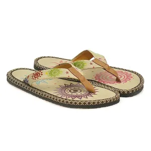 Cream Sun Flip-Flop CAL403