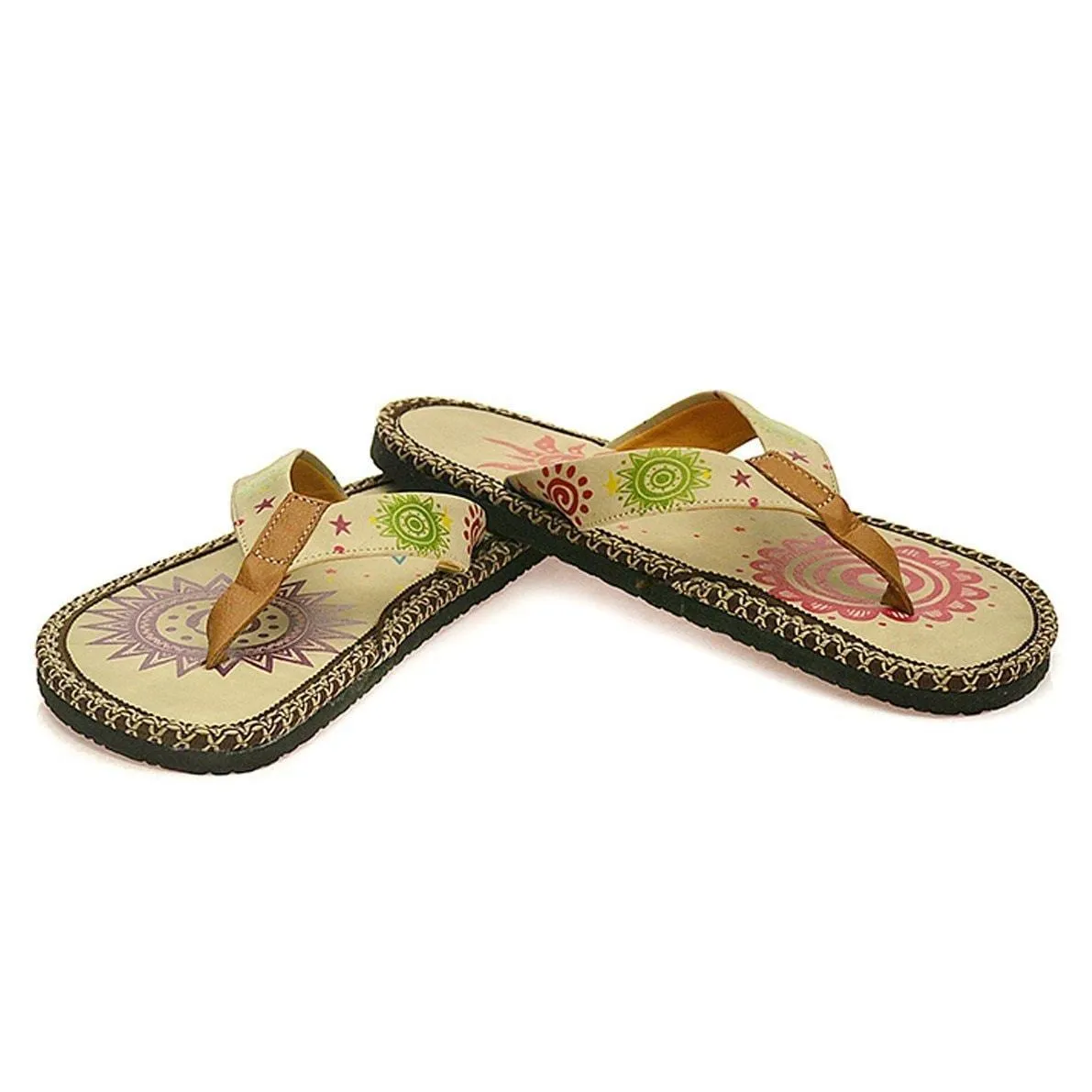 Cream Sun Flip-Flop CAL403