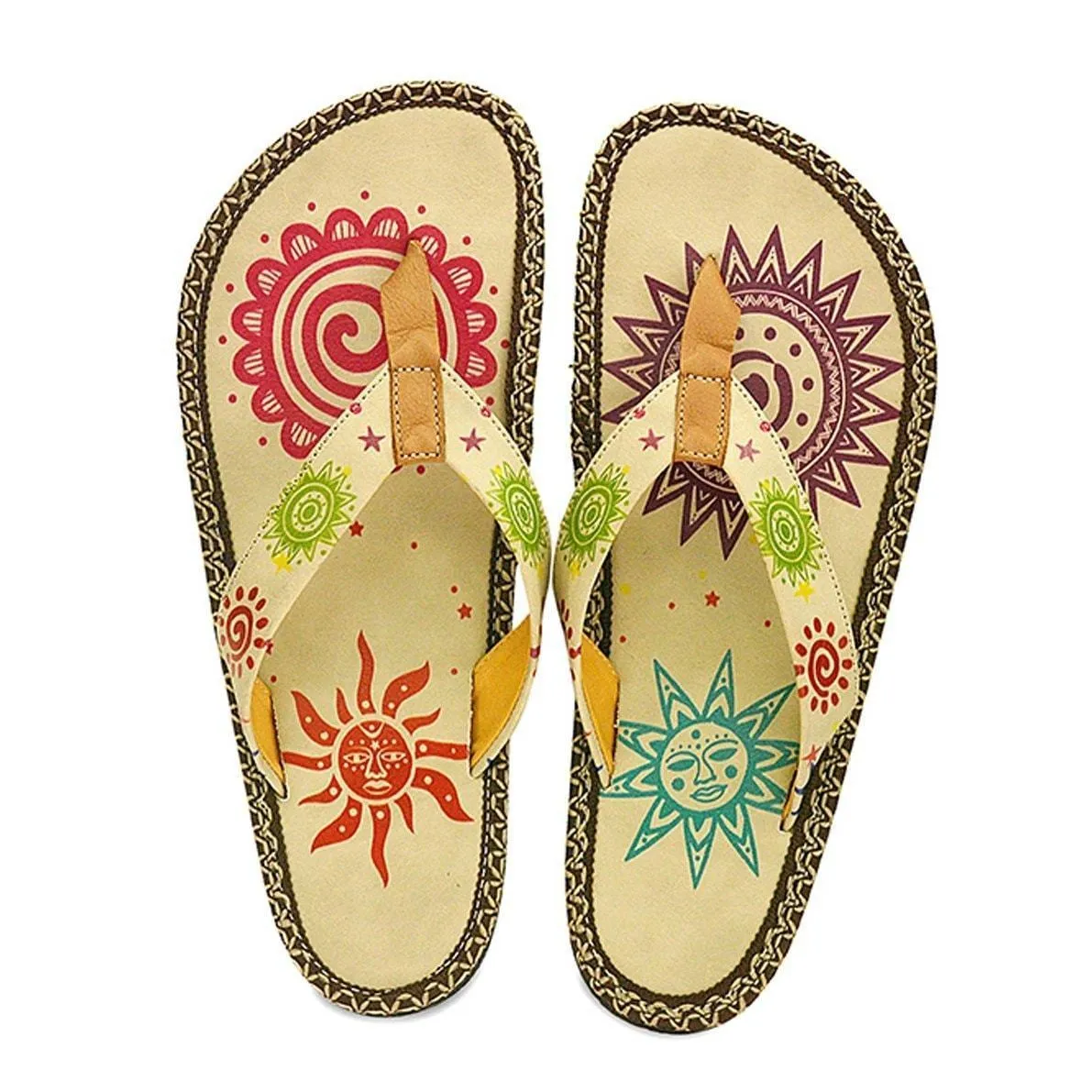 Cream Sun Flip-Flop CAL403