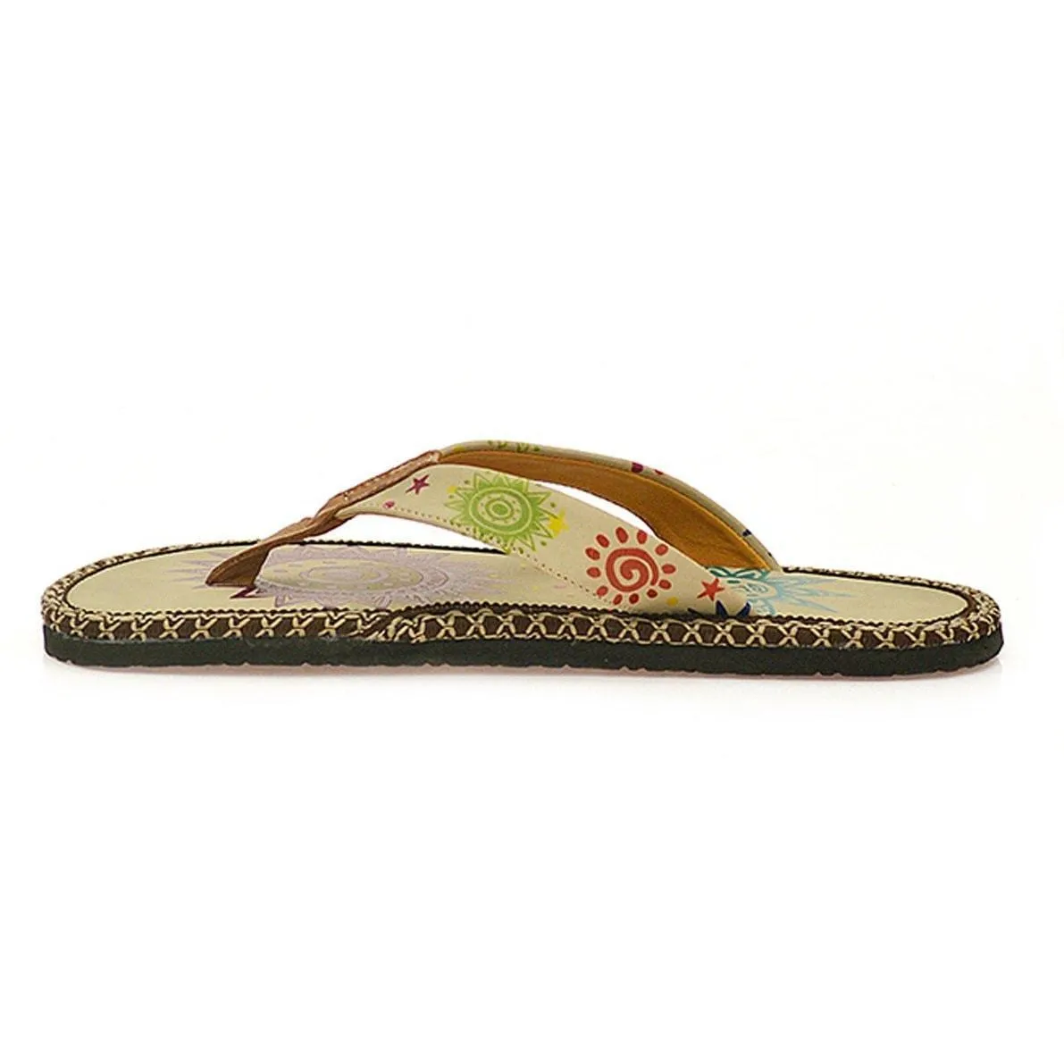 Cream Sun Flip-Flop CAL403