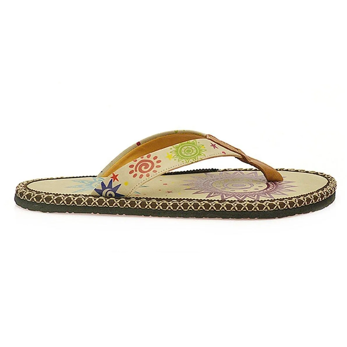 Cream Sun Flip-Flop CAL403
