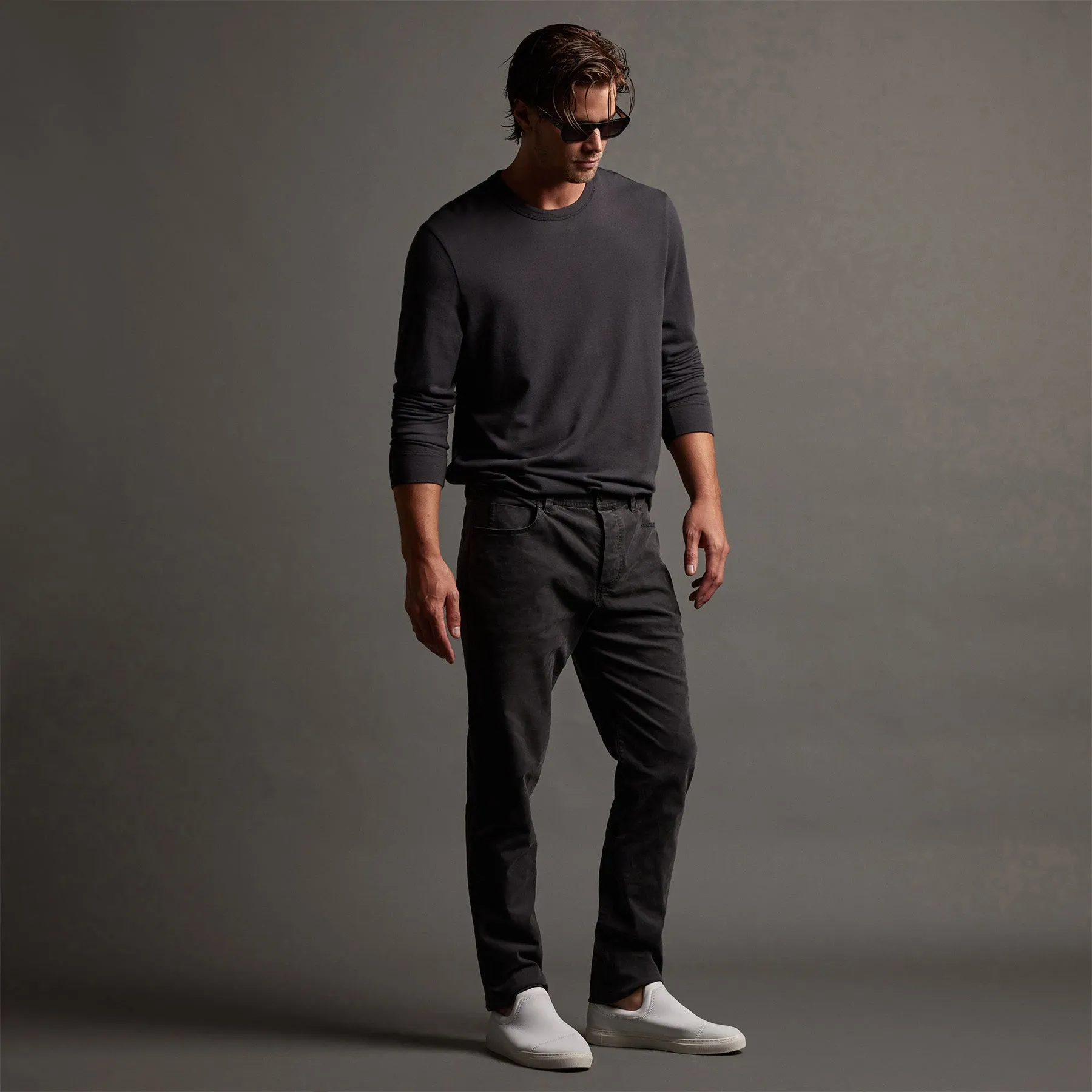 Crisp Cotton Terry Pullover - Magma