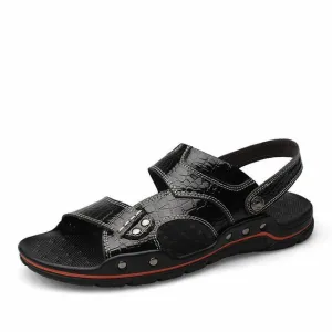 Crocodile Pattern Summer Beach Sandals Up To Size 13.5
