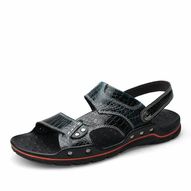 Crocodile Pattern Summer Beach Sandals Up To Size 13.5