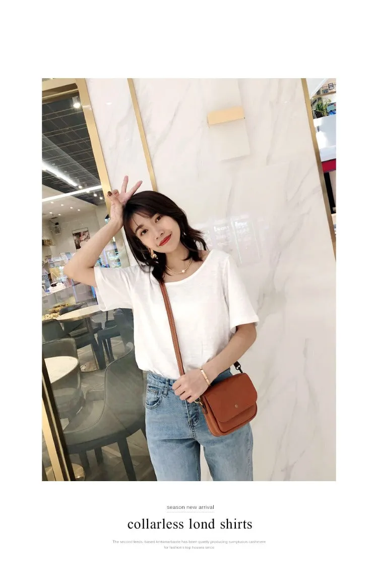 Cute Black LEATHER Flip Side Bag Handmade WOMEN Phone Crossbody BAG Purse FOR WOMEN