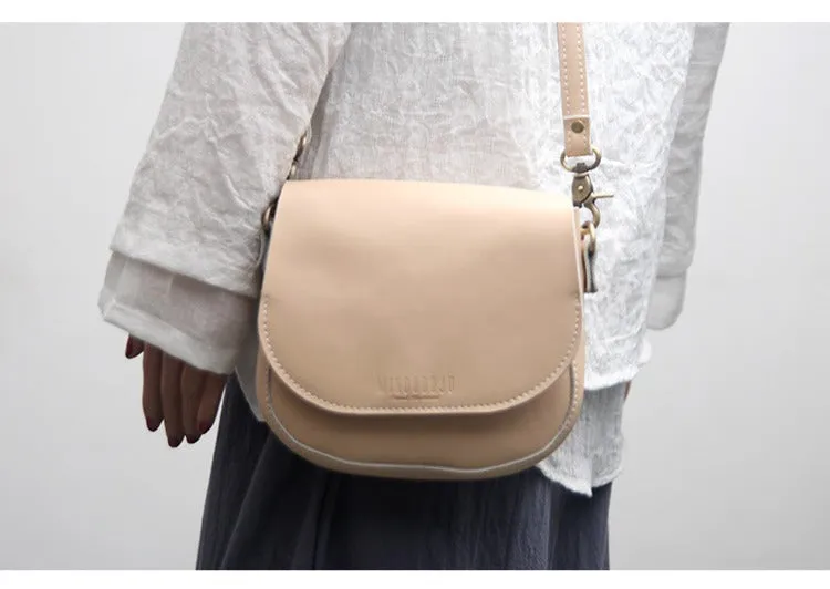 Cute Black LEATHER Flip Side Bag Handmade WOMEN Saddle Phone Crossbody BAG Purse FOR WOMEN