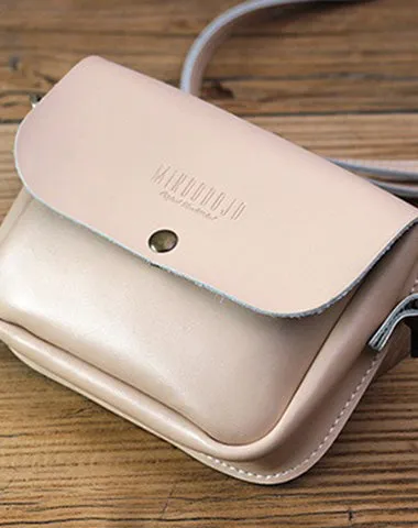 Cute Green LEATHER Flip Side Bag Handmade WOMEN Phone Crossbody BAG Purse FOR WOMEN