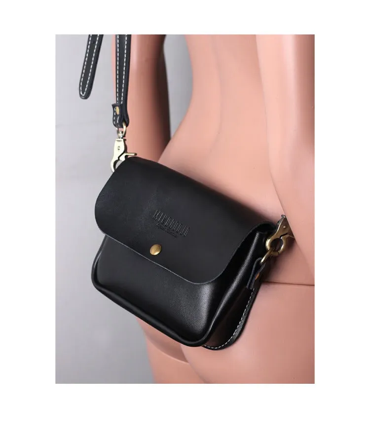 Cute Green LEATHER Flip Side Bag Handmade WOMEN Phone Crossbody BAG Purse FOR WOMEN