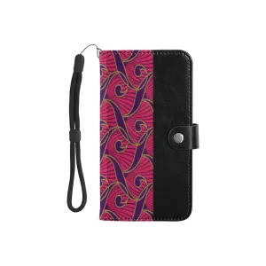 Damola African Print Flip Leather Mobile Phone Purse