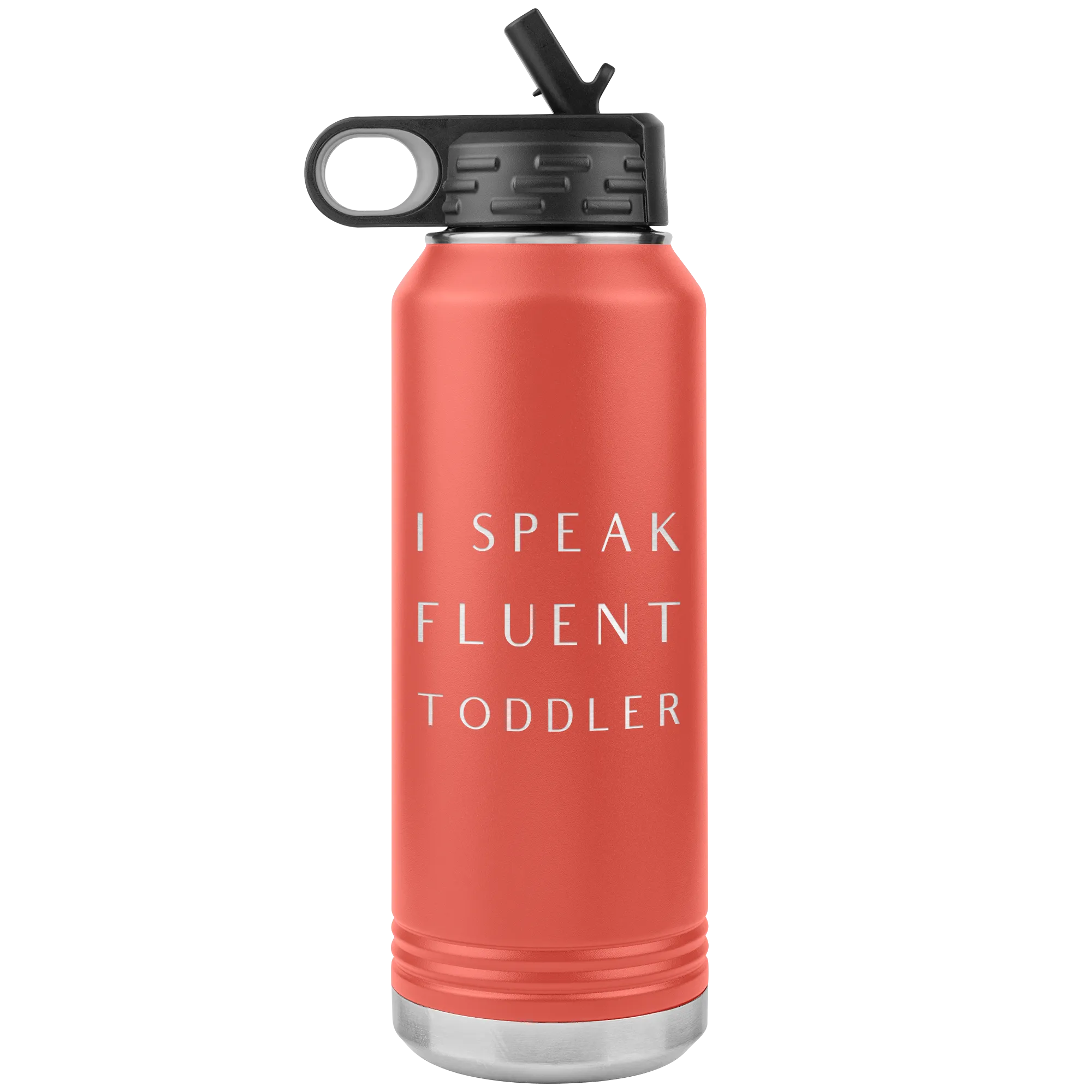 Daycare Provider Gift I Speak Fluent Toddler Water Bottle Daycare Teacher Mom Mother's Day Present Funny Preschool Insulated 32oz BPA Free