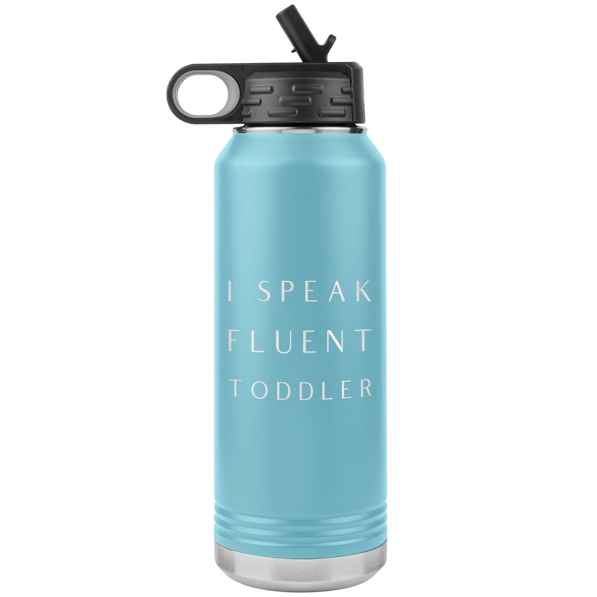 Daycare Provider Gift I Speak Fluent Toddler Water Bottle Daycare Teacher Mom Mother's Day Present Funny Preschool Insulated 32oz BPA Free