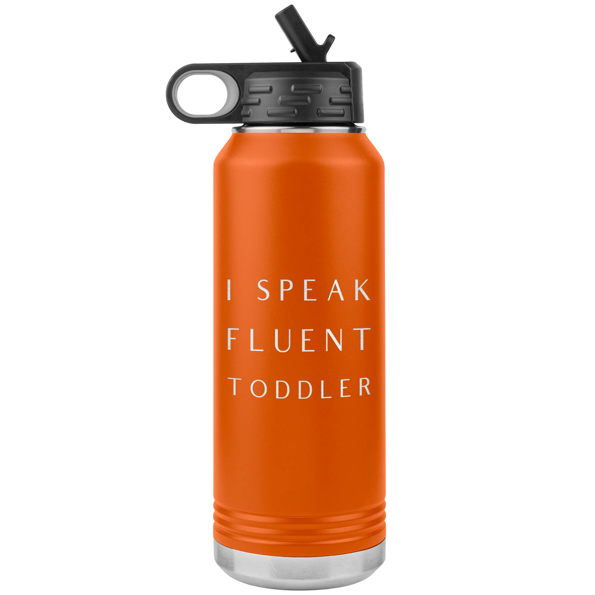 Daycare Provider Gift I Speak Fluent Toddler Water Bottle Daycare Teacher Mom Mother's Day Present Funny Preschool Insulated 32oz BPA Free