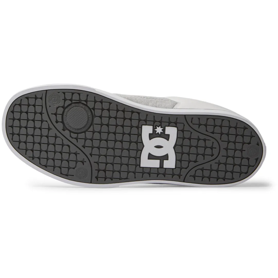 DC Men's Pure Skate Shoes - Grey/White/Grey
