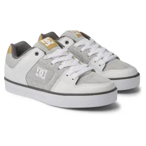 DC Men's Pure Skate Shoes - Grey/White/Grey
