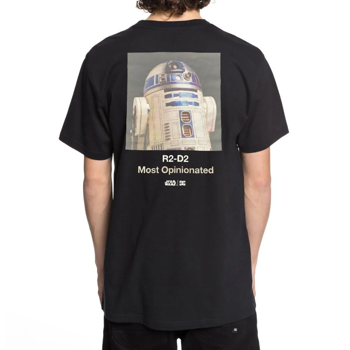 DC x Starwars Men's R2D2 Class Black Short Sleeve T Shirt