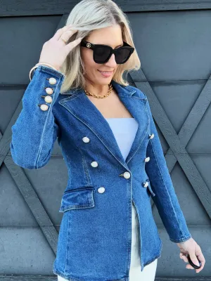Denim Blazer Jacket