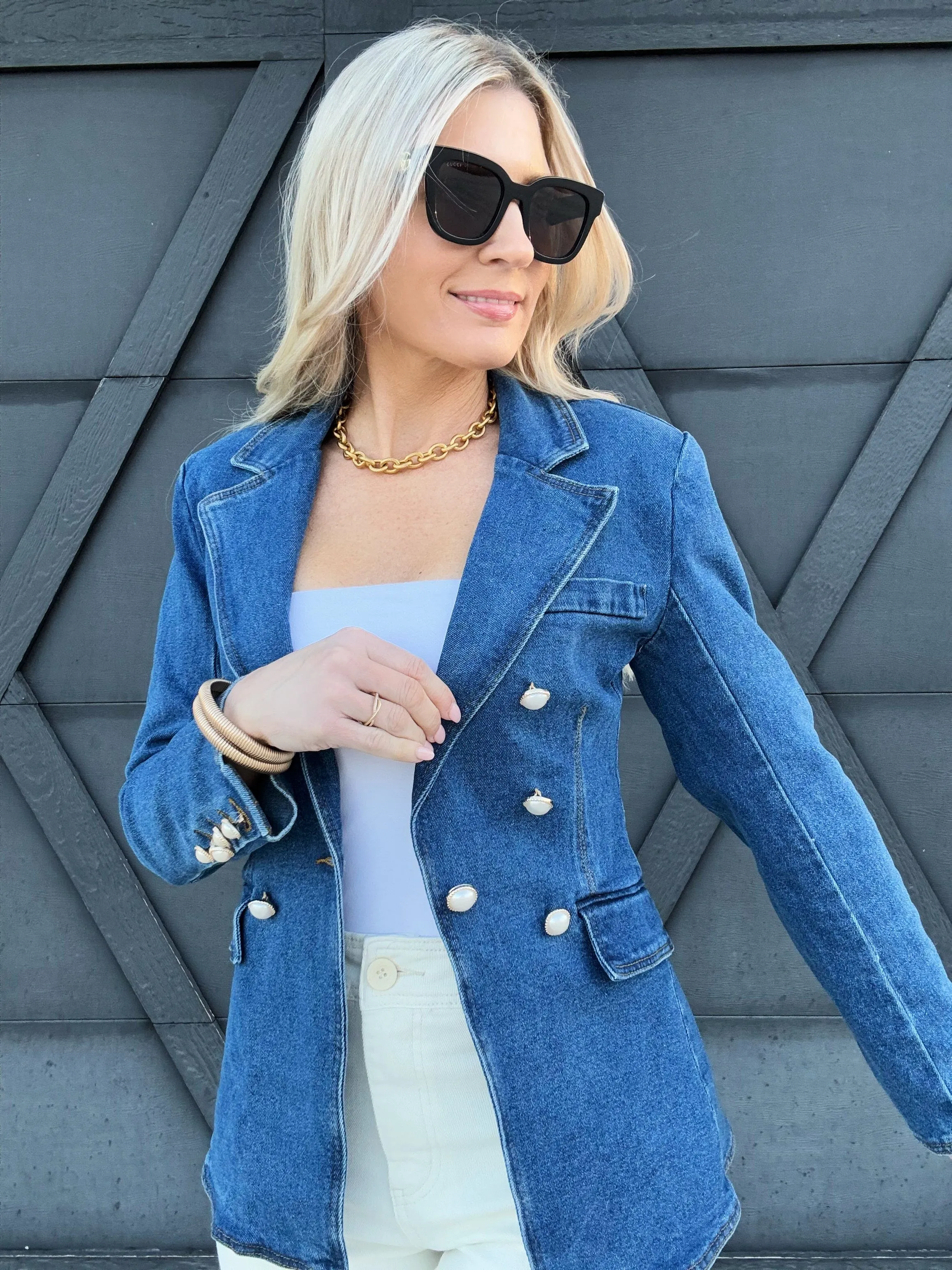 Denim Blazer Jacket