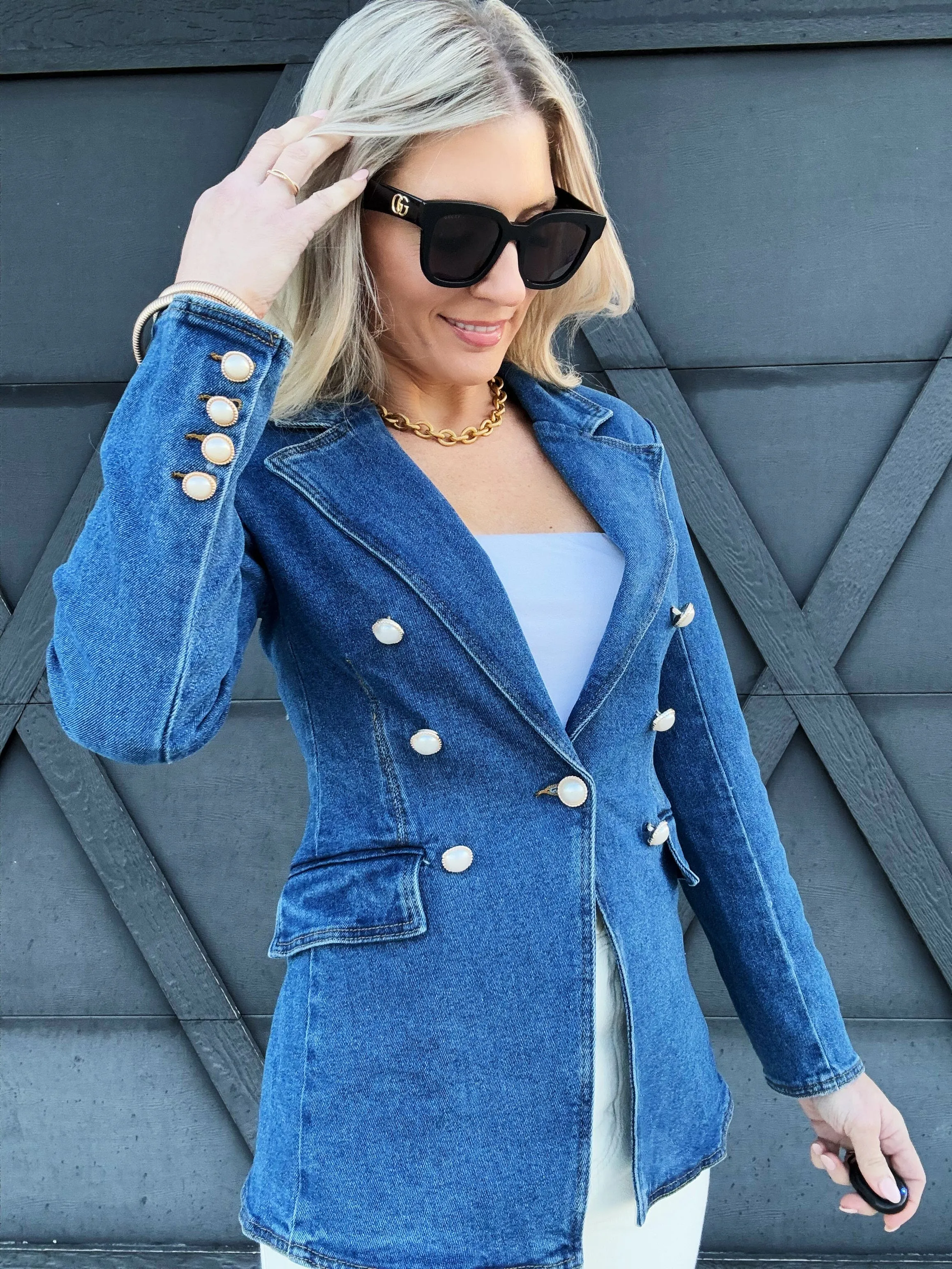 Denim Blazer Jacket