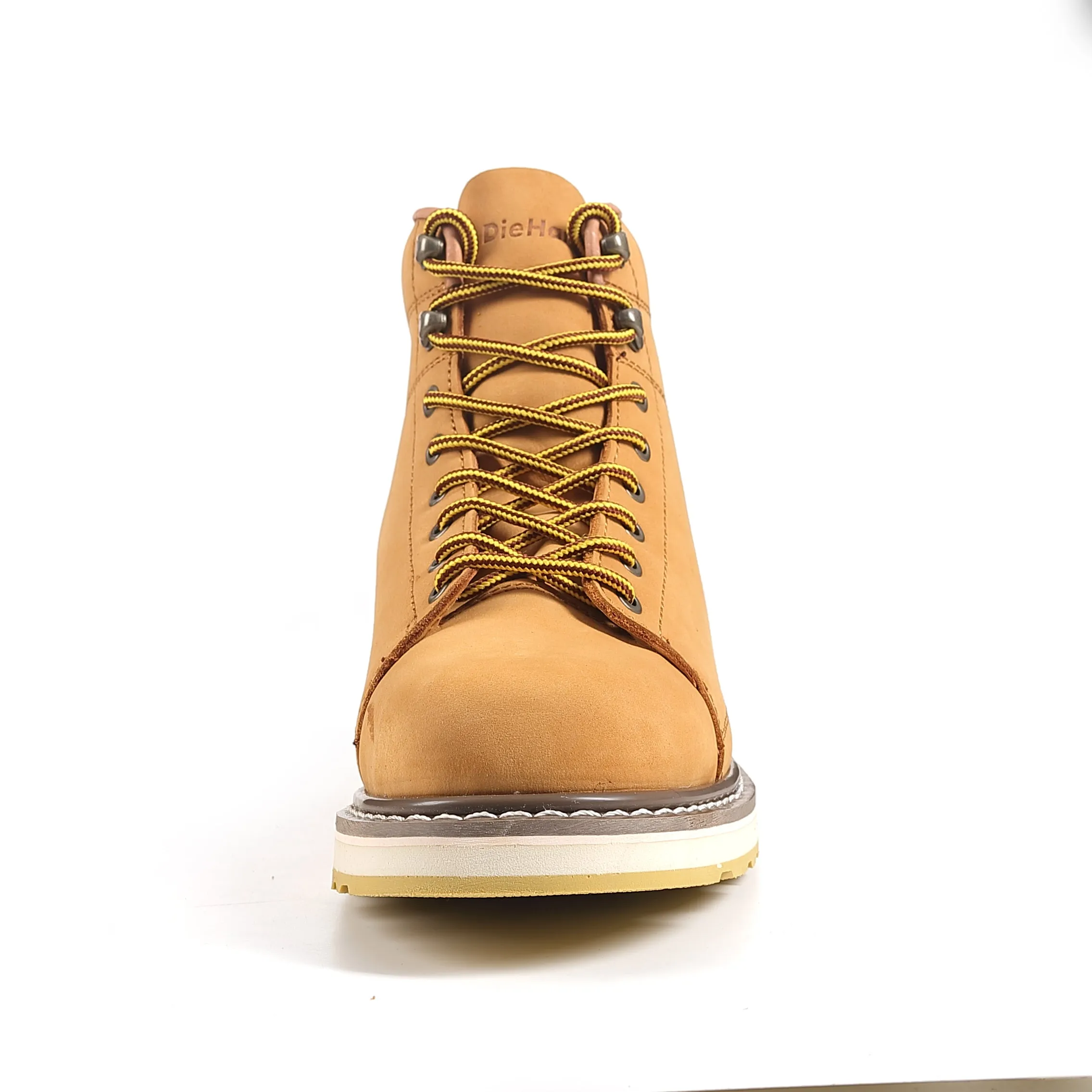 DIEHARD 84893 Men's Work Boots Wheat Nubuck Leather with Soft Toe Casual Shoes