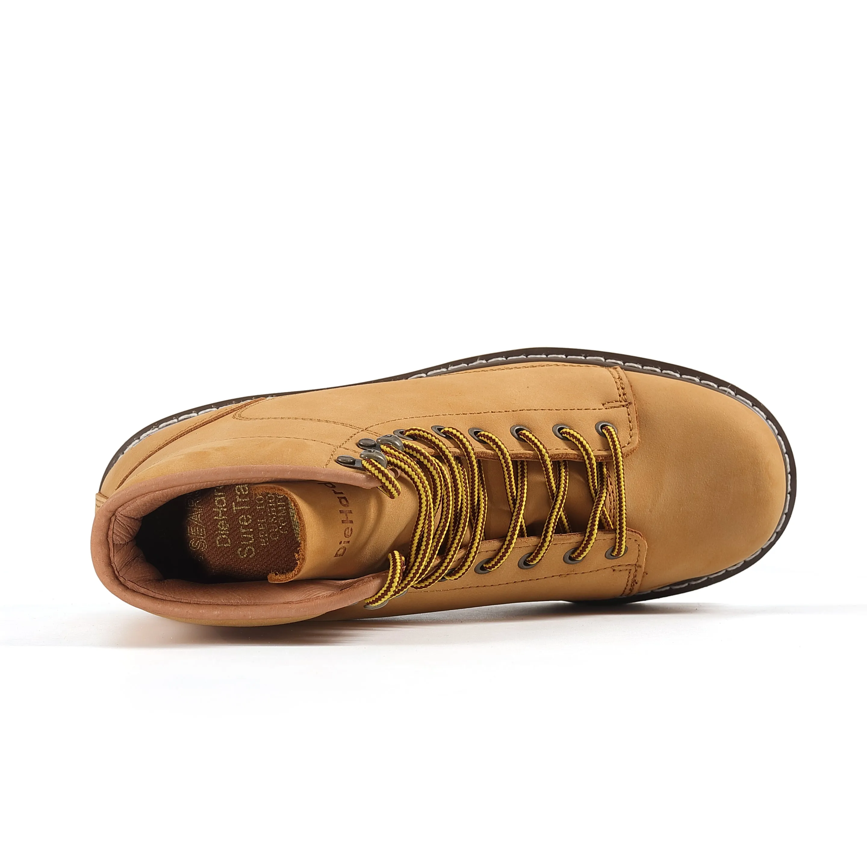 DIEHARD 84893 Men's Work Boots Wheat Nubuck Leather with Soft Toe Casual Shoes