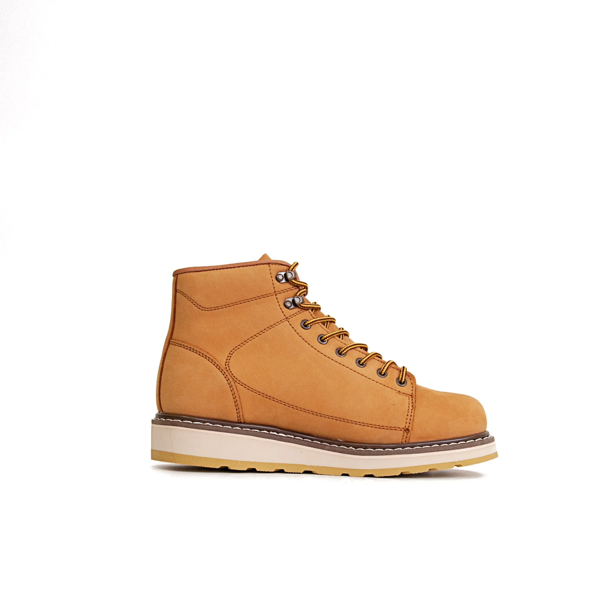 DIEHARD 84893 Men's Work Boots Wheat Nubuck Leather with Soft Toe Casual Shoes