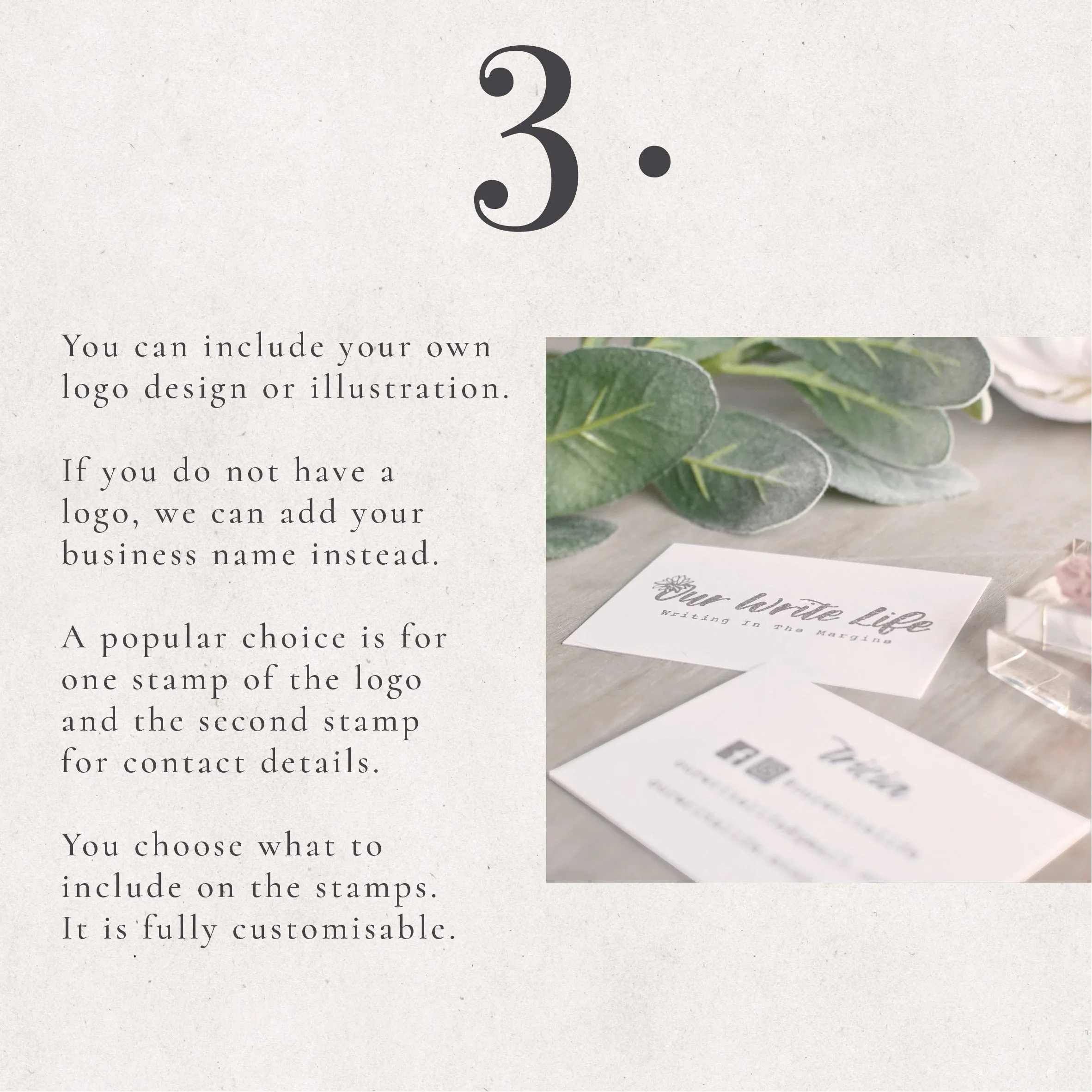 Double Business Card Stamp Set