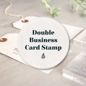 Double Business Card Stamp Set