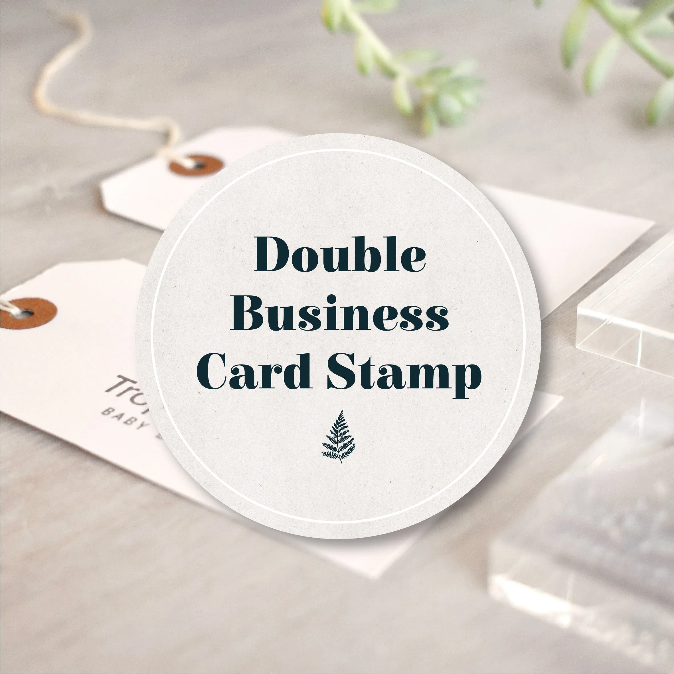 Double Business Card Stamp Set