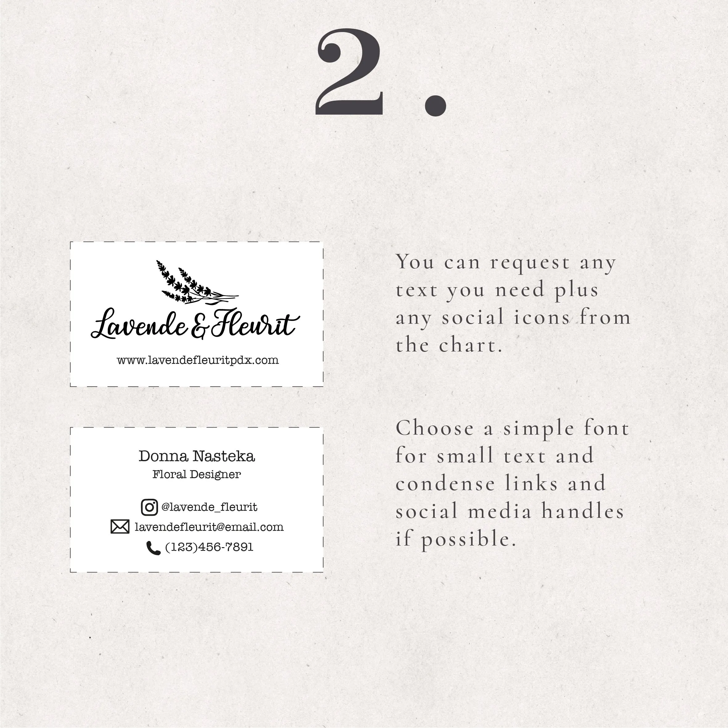 Double Business Card Stamp Set