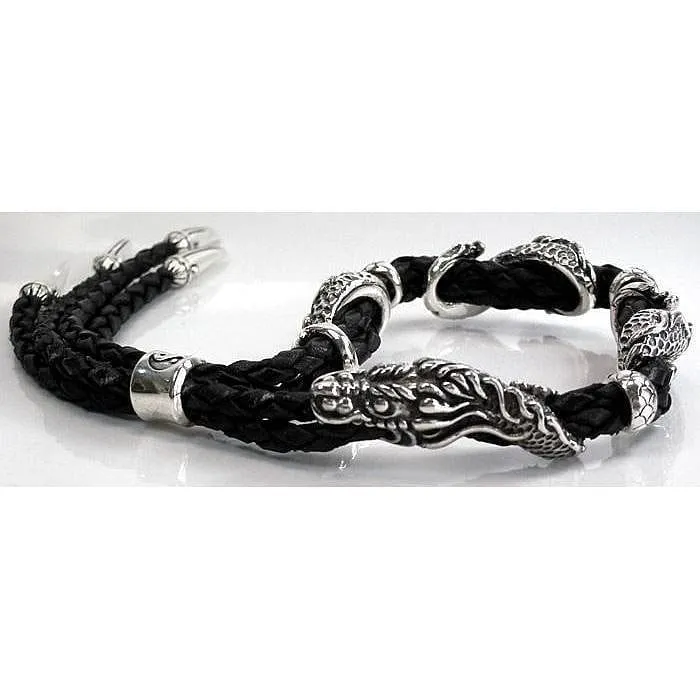 Dragon Men's Genuine Leather Bracelets
