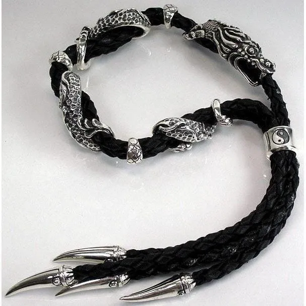 Dragon Men's Genuine Leather Bracelets