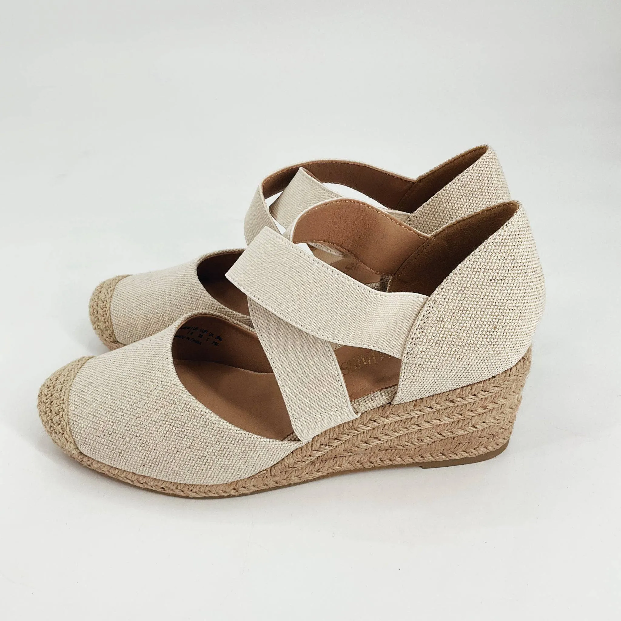 Dream Pairs – Tan Espadrille Sandals - Size 8