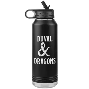 Duval & Dragons Logo 32oz Water Bottle Tumbler