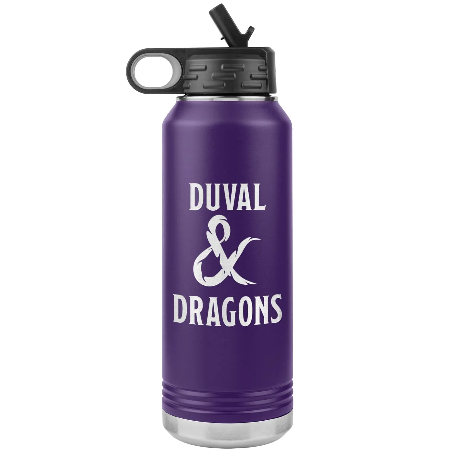 Duval & Dragons Logo 32oz Water Bottle Tumbler