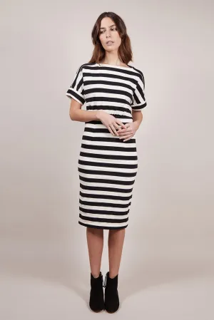 Easy Summer Striped Dress Black & White