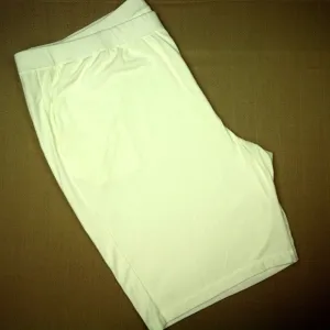 Eileen Fisher Pull On Walking Shorts Women's Size 3X Mid Rise White Knit NWT