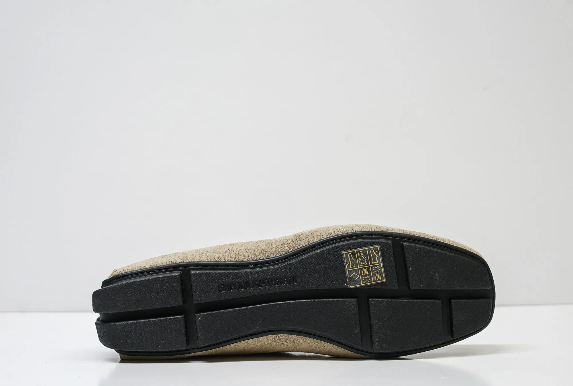 Emporio Armani Men's Sand Suede Driving Shoe X4B125 30% off