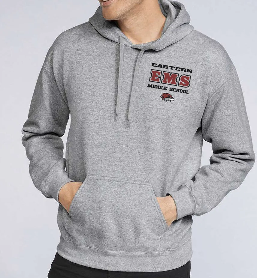 EMS LEFT CHEST  Gildan hoodie (Youth Sizes Available)