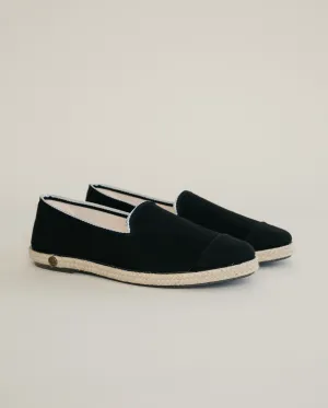 Espadrille homme coton, noir flag