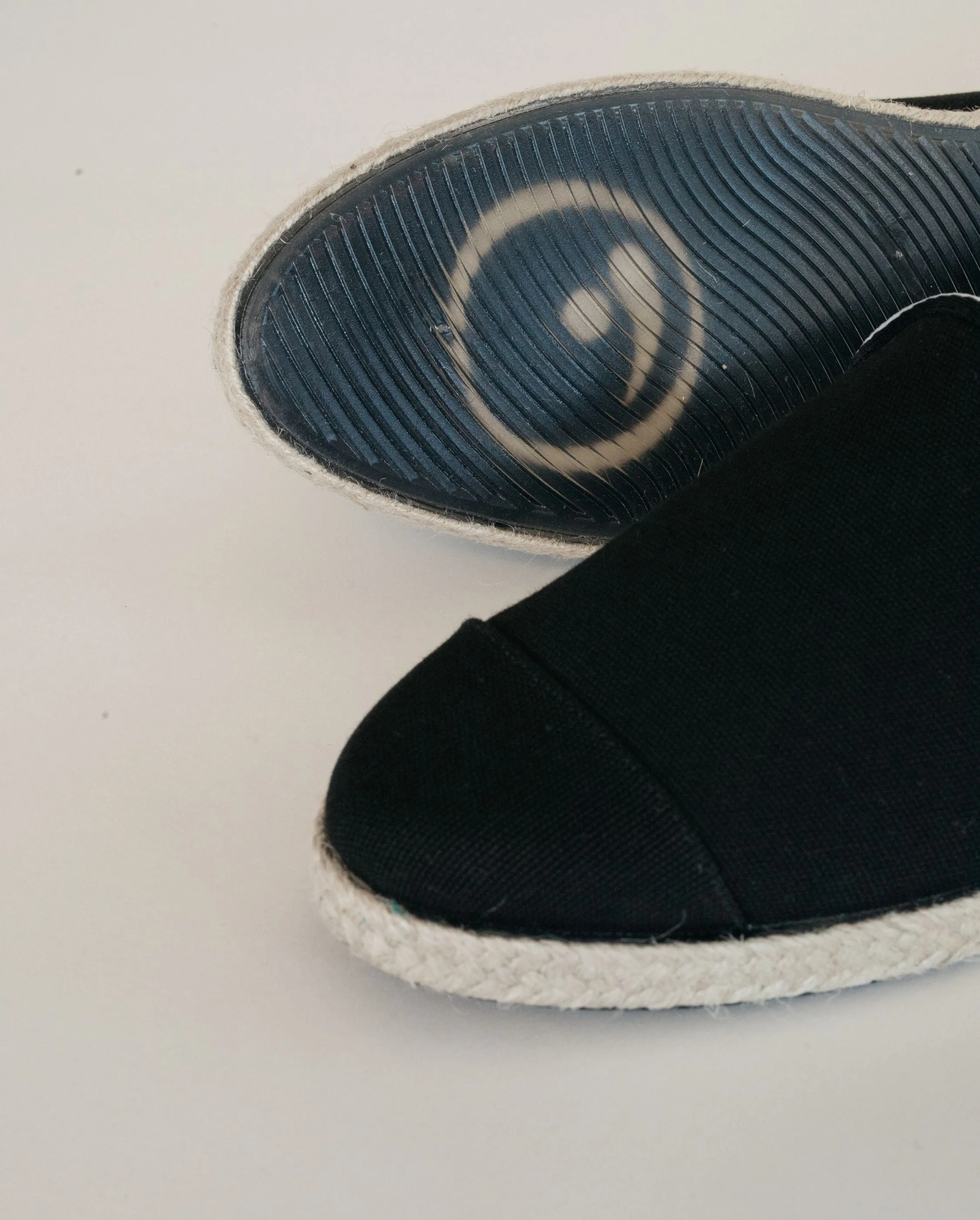 Espadrille homme coton, noir flag