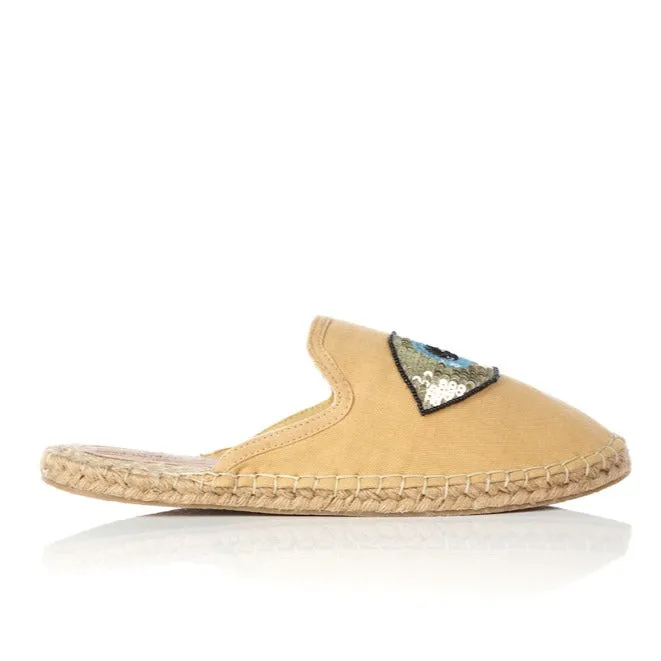 EVIL EYE BEIGE MULE