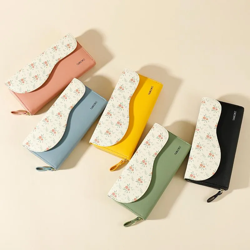 Extended Floral Flip Wallet