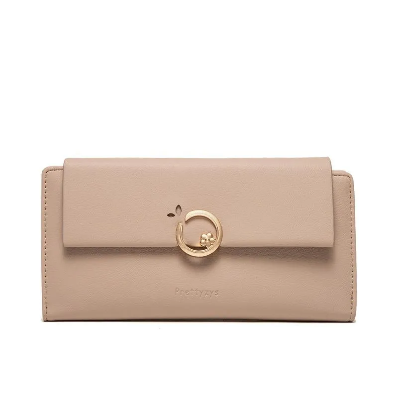 Extended Flower Buckle Flip Cover Wallet
