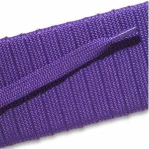 Fashion Athletic Flat Laces Custom Length with Tip - Purple (1 Pair Pack) Shoelaces