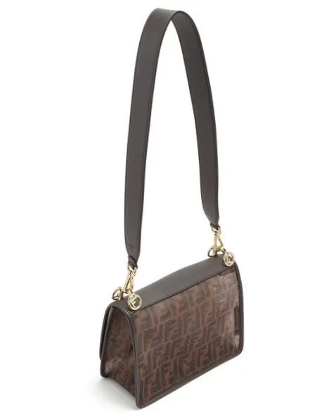 Fendi Kan I Mesh F Logo Zucca Bag