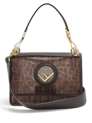 Fendi Kan I Mesh F Logo Zucca Bag