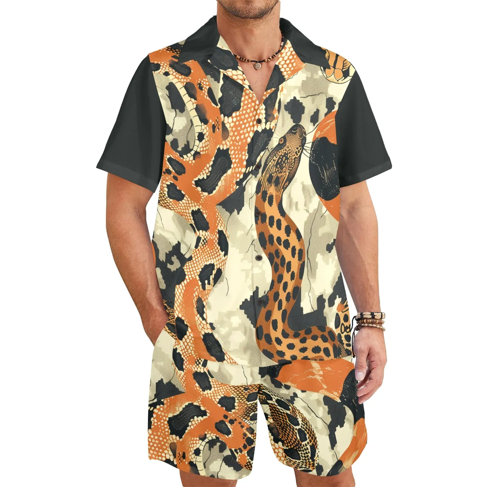 Fire Viper Men's Shirt and Shorts Outfit