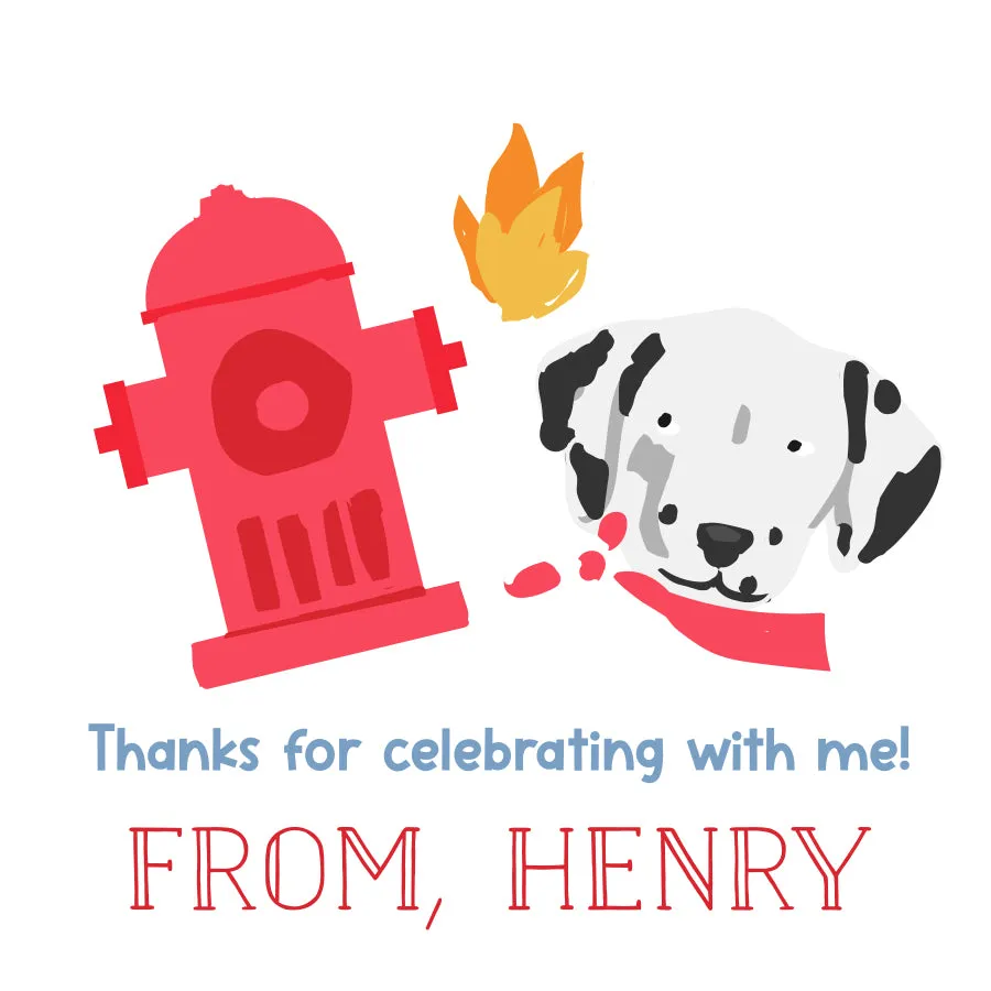 Firetruck Calling Card
