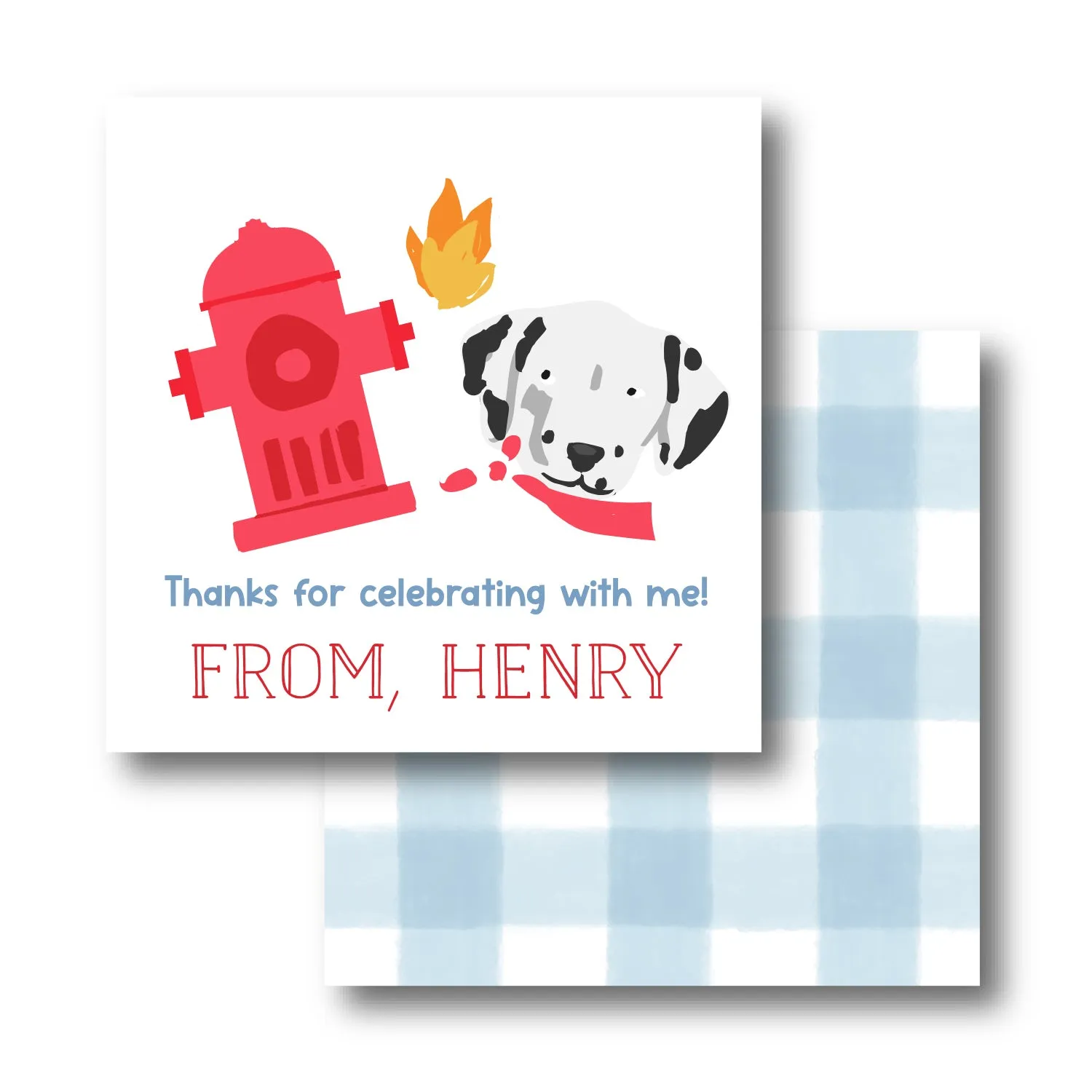 Firetruck Calling Card