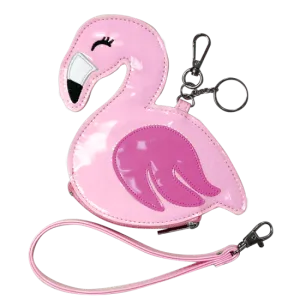 Flamingo Coin Purse and Key Chain